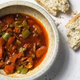 Moroccan pepper tomato salad taktouka v