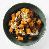 Zaatar roasted butternut squash toasted pine nuts