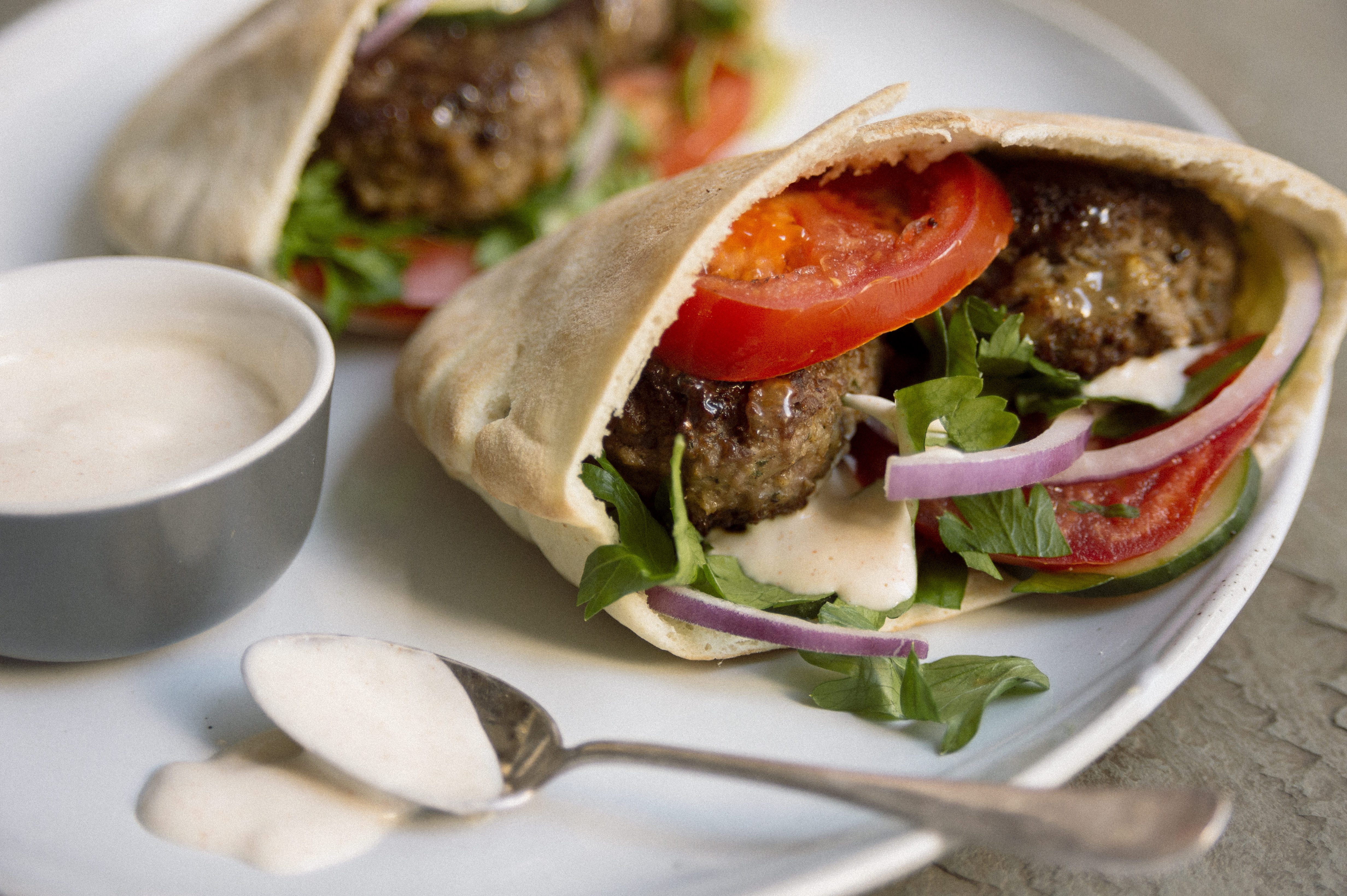 turkish-meatballs-with-lime-yogurt-sauce