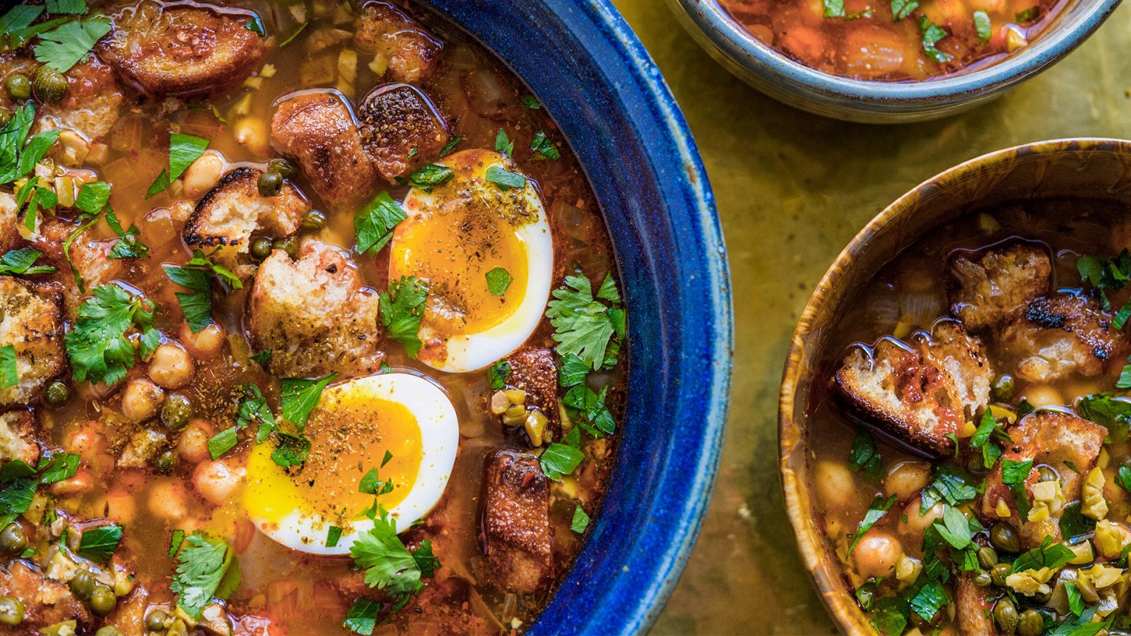 Chickpea Harissa Soup Lablabi FB