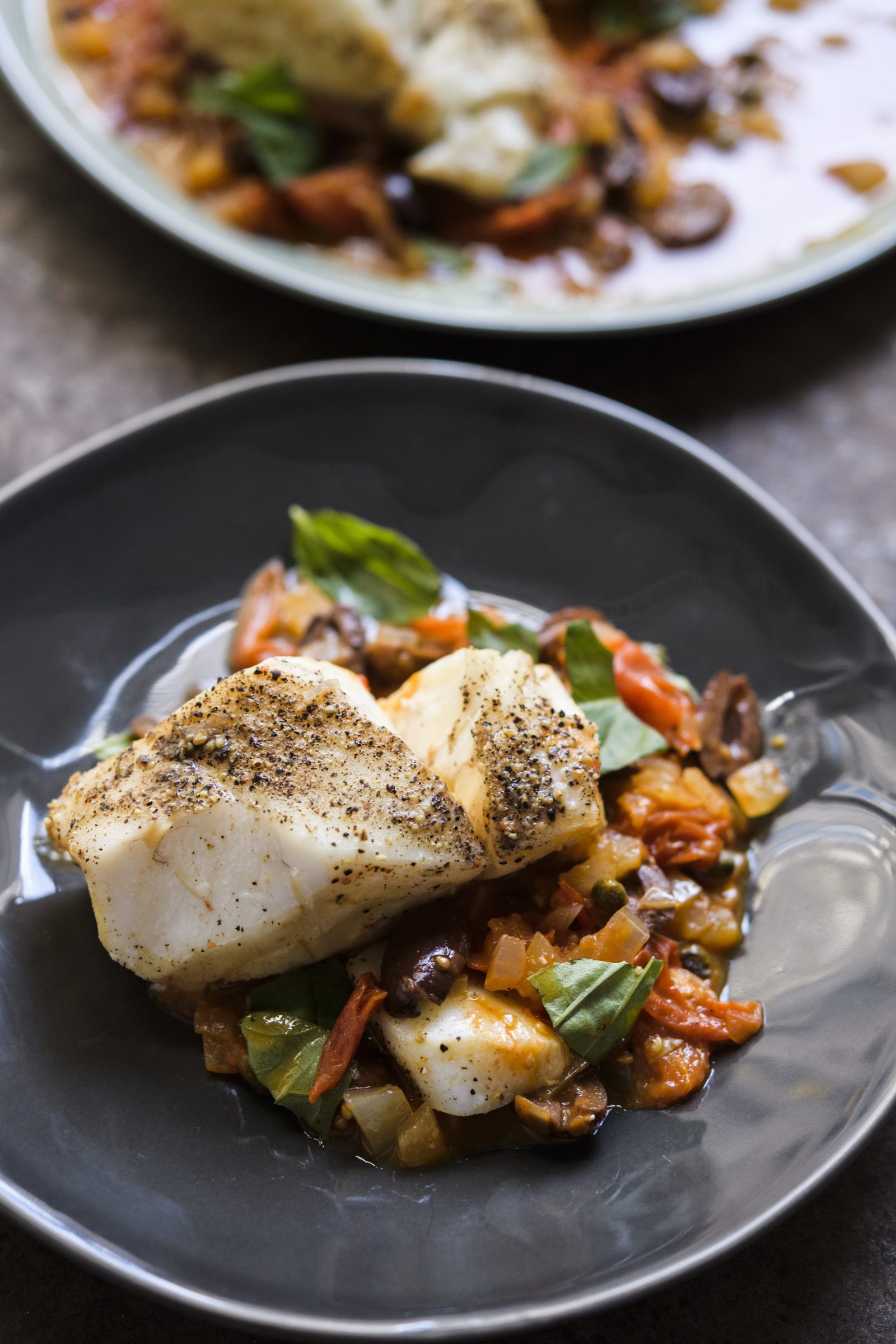 Fish Poached in Tomato-Garlic Broth (Pesce all'Acqua Pazza)