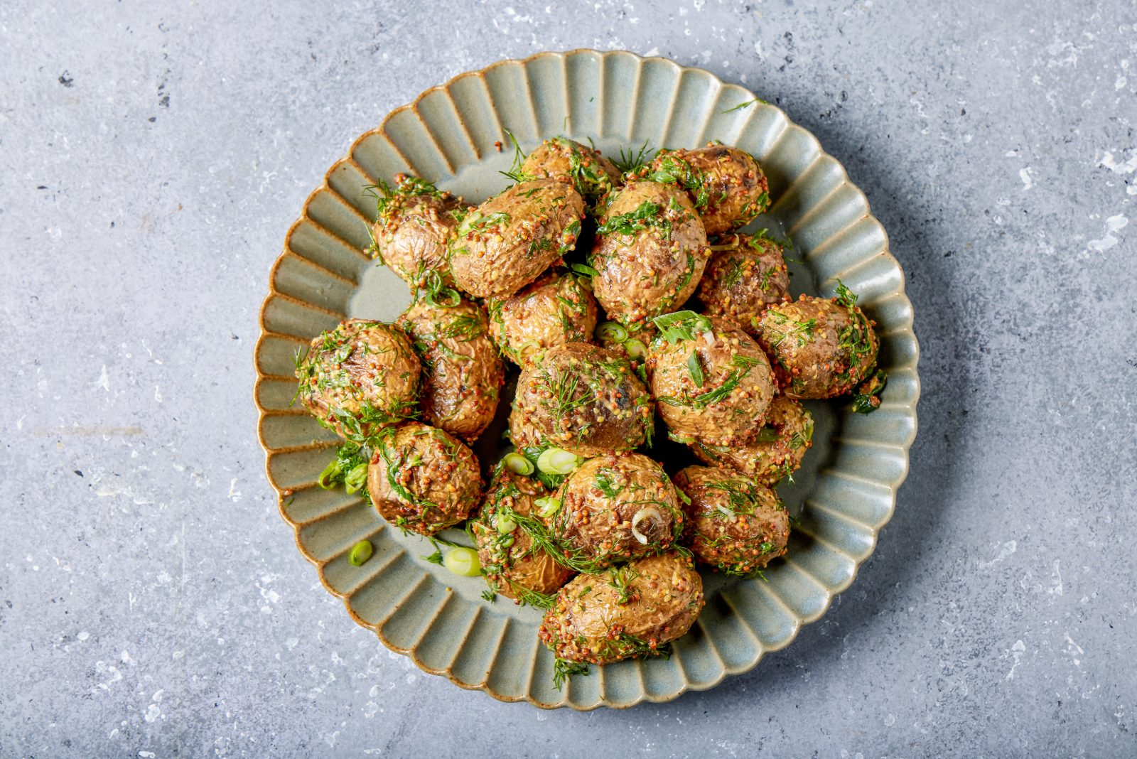 Grilled Mustard Herb Potato Salad