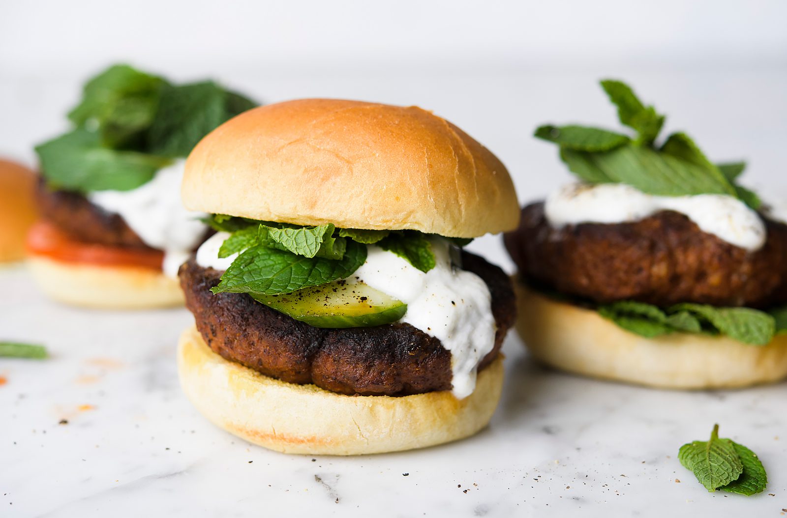 Indian-Spiced Pork Burgers