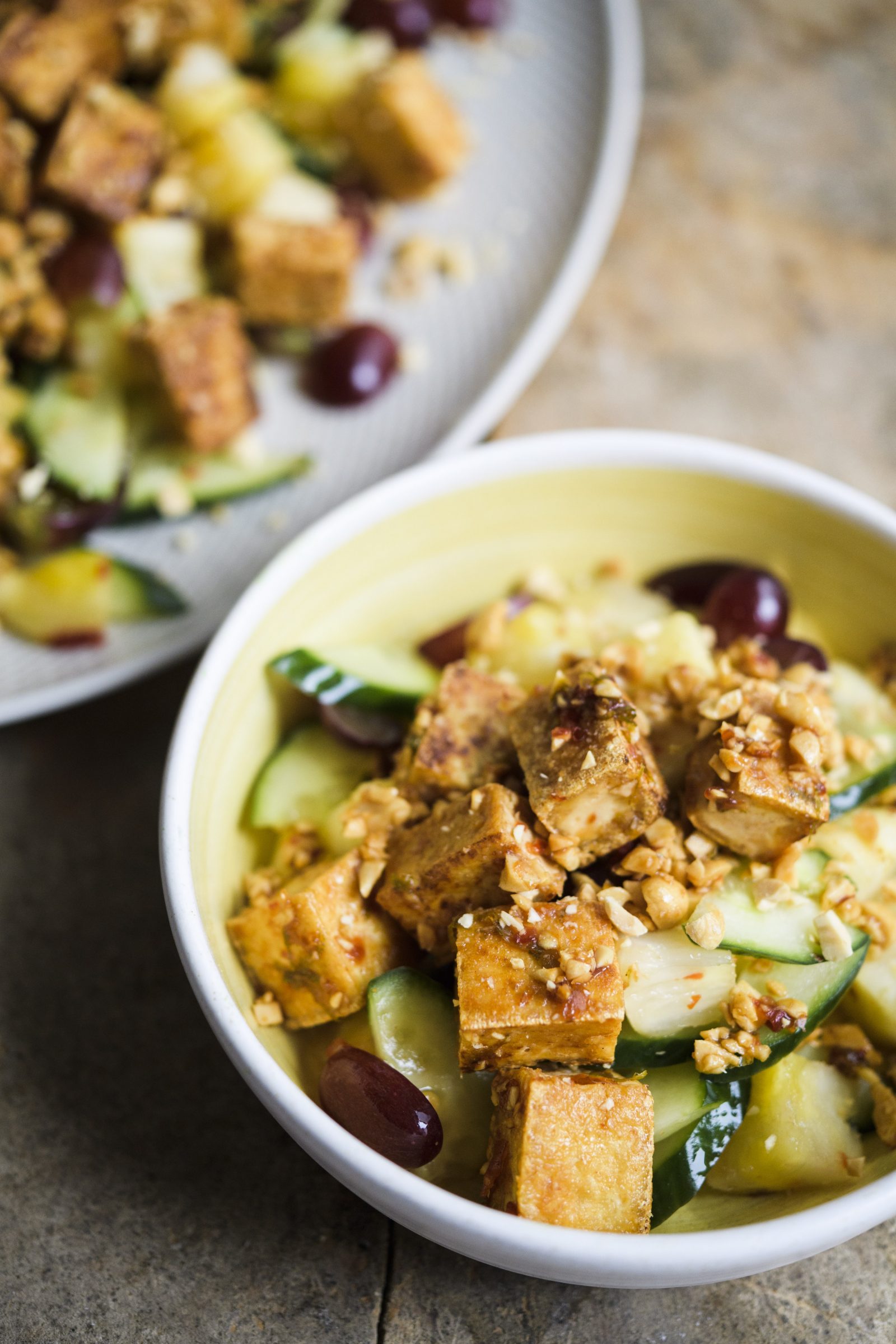 Indonesian Fried Tofu Salad (Rujak)