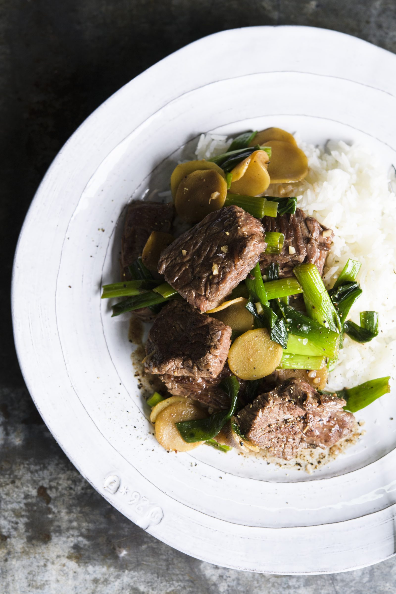 Khmer Stir-Fried Beef and Ginger