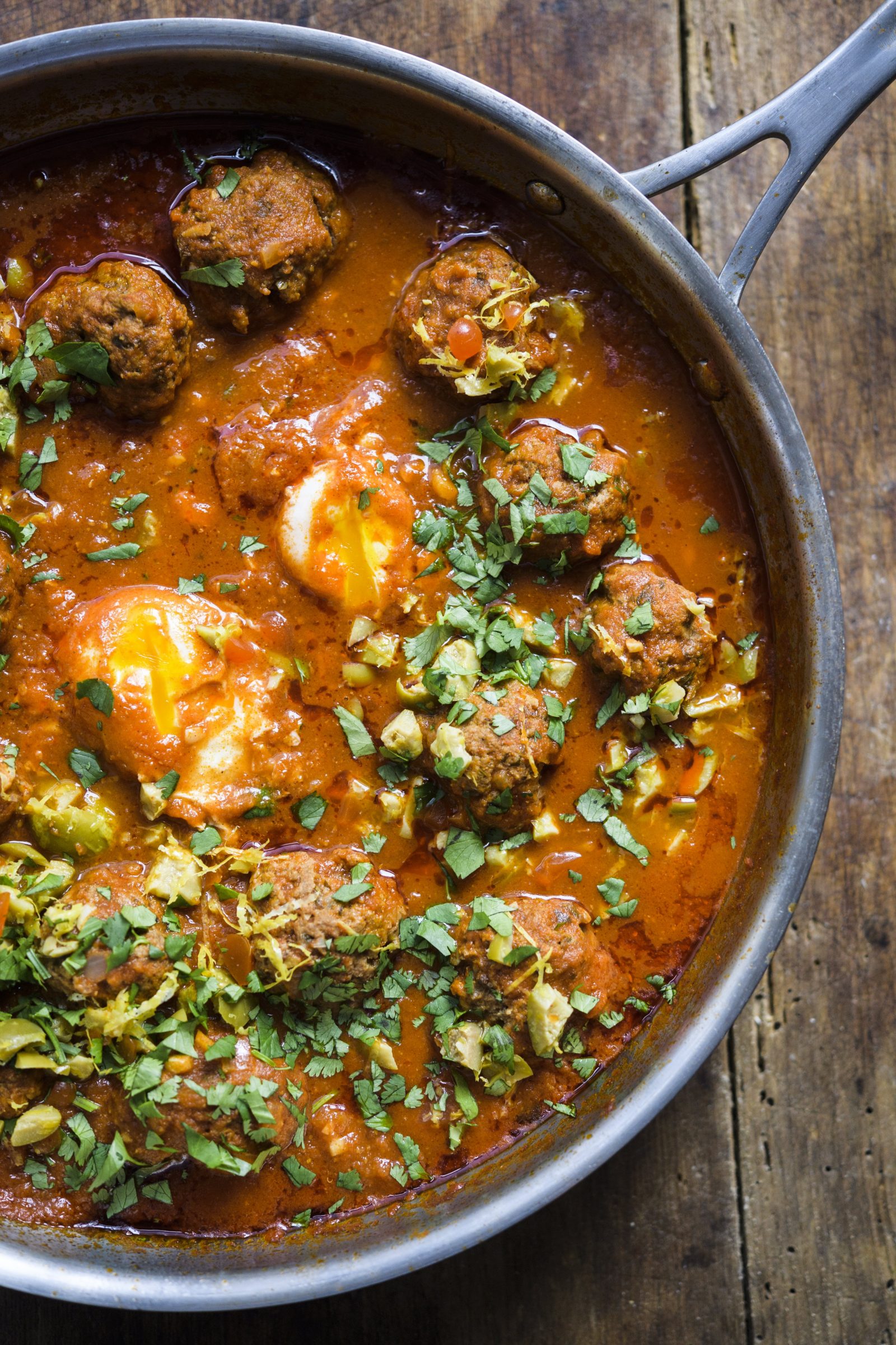 Moroccan Meatball Tagine with Green Olives and Lemon