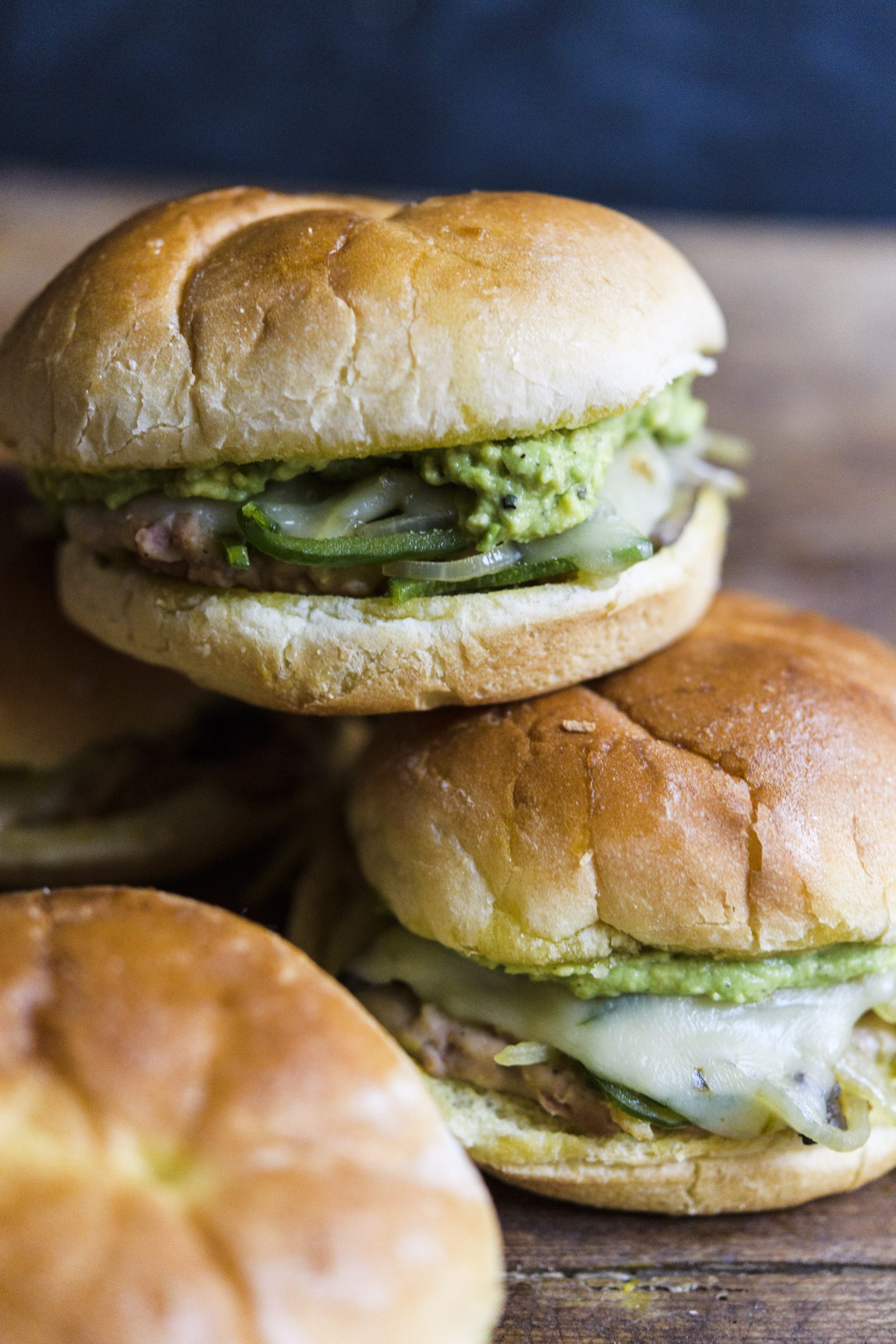 Mushroom, Poblano Chili and Refried Bean Tortas