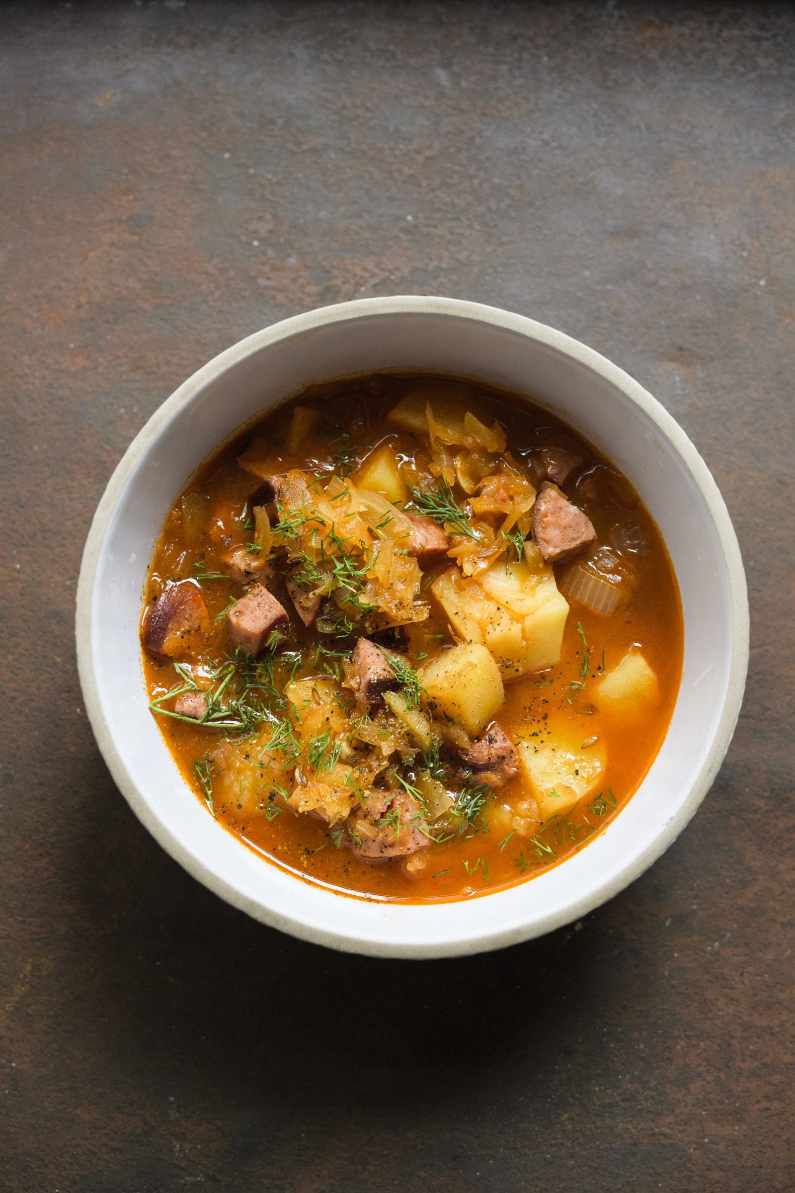 Paprika-Caraway Kielbasa Soup