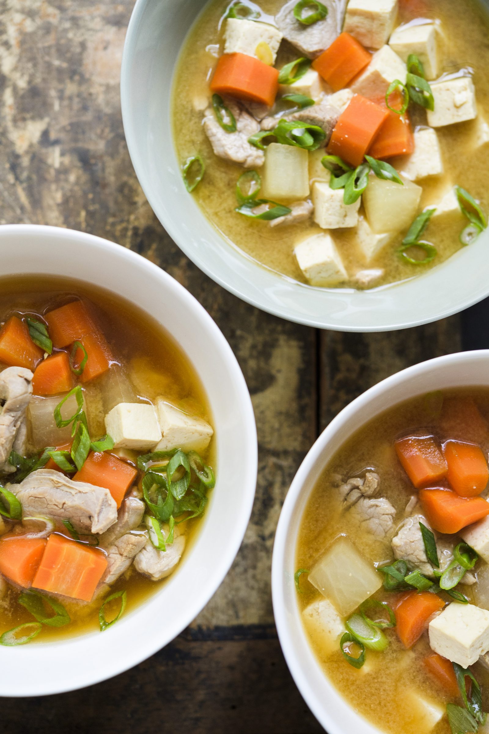 Pork and Vegetable Miso Soup (Ton-Jiru)
