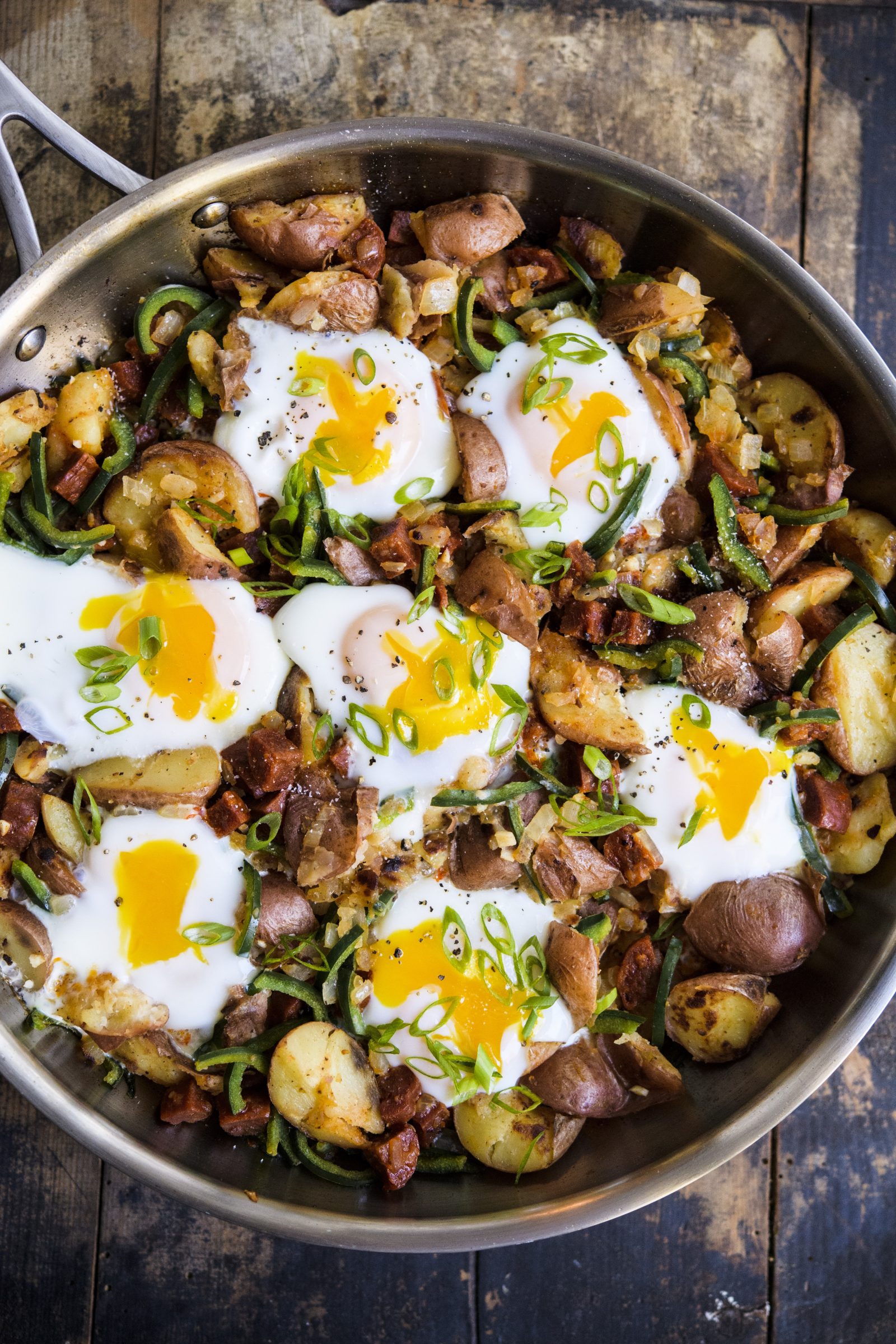 Spanish Eggs and Potatoes (Huevos Rotos)