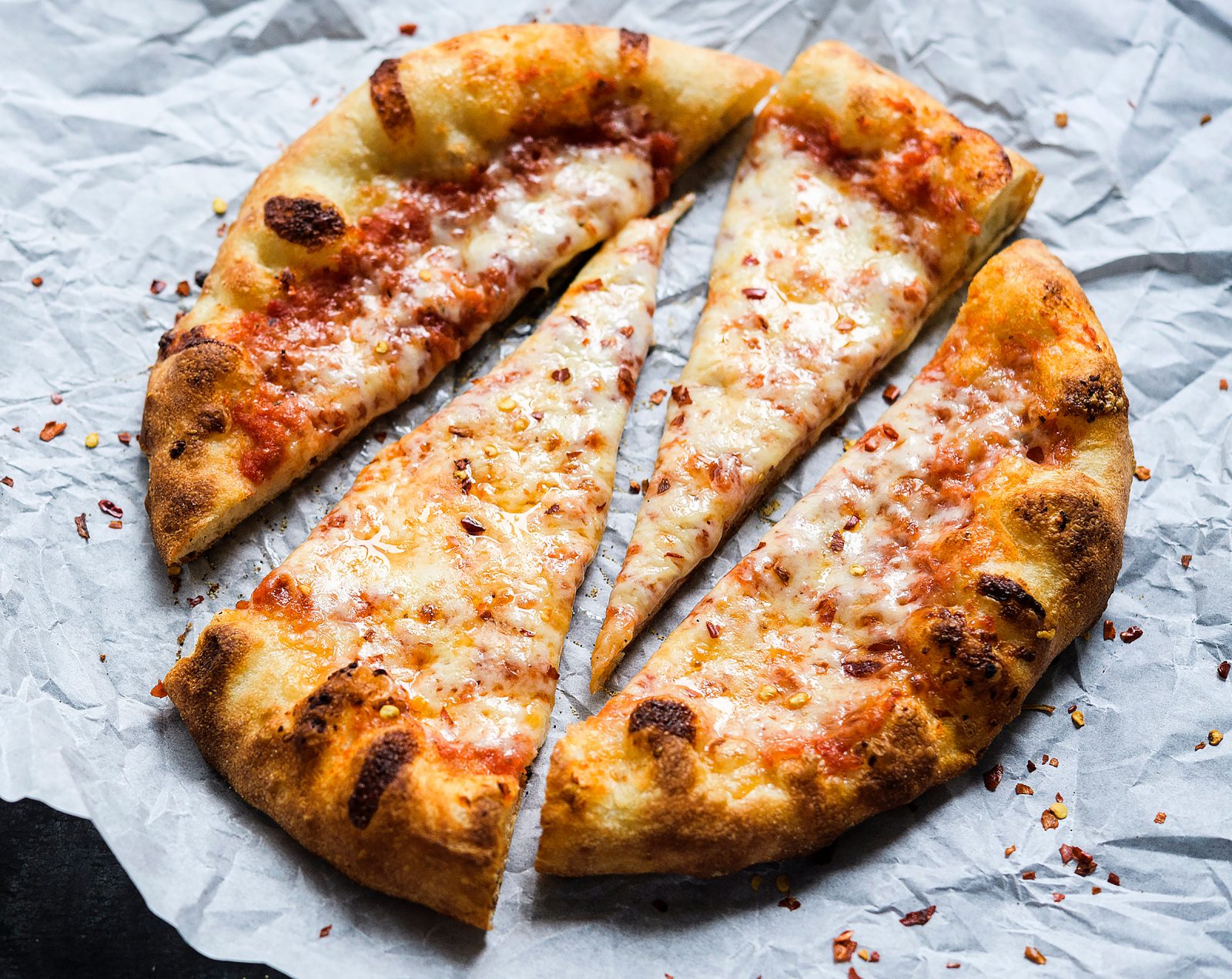 Three-Cheese Pizza