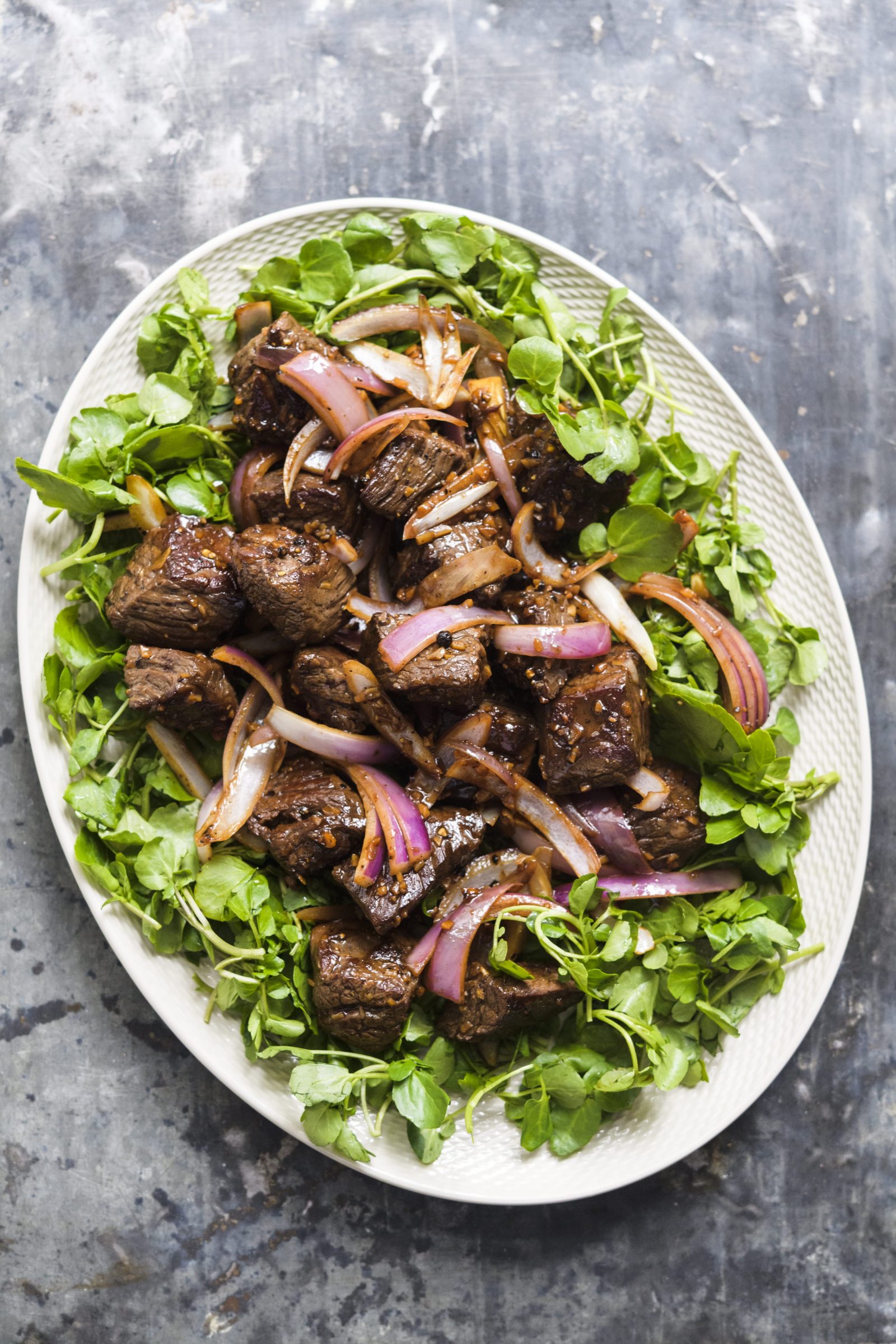 Vietnamese Shaking Beef (Bo Luc Lac)
