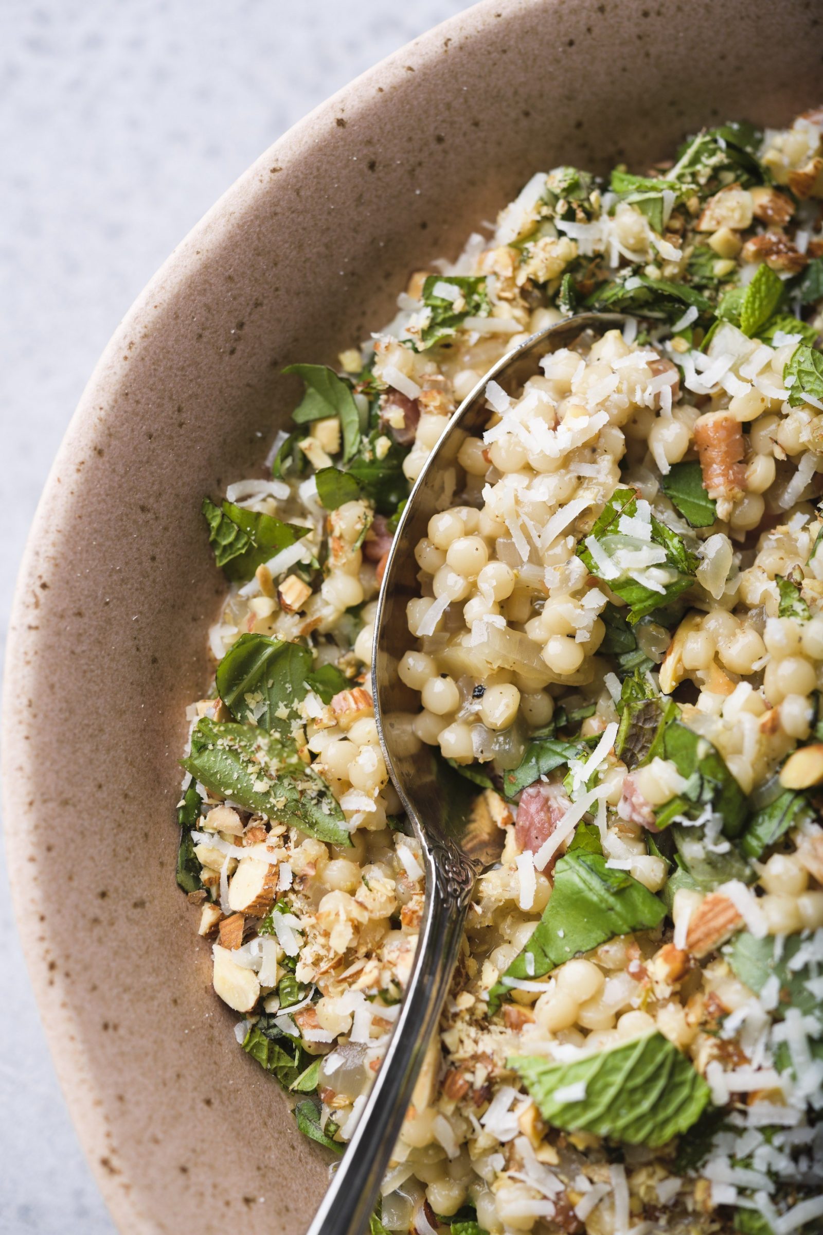 herb-pecorino-pearl-couscous-fast-slow