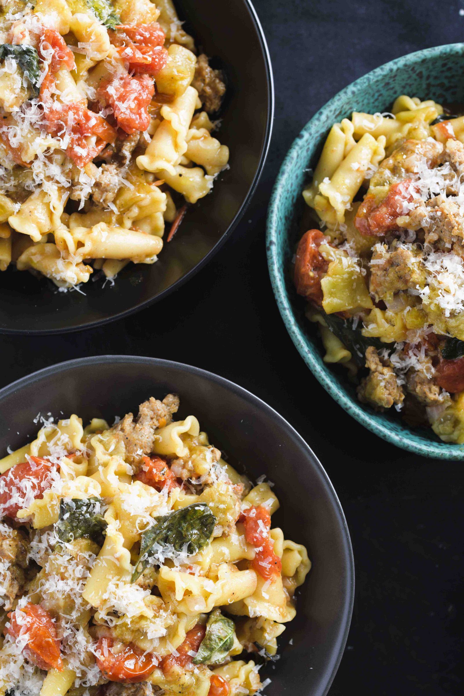 italian-sausage-tomatoes-eggplant-pasta