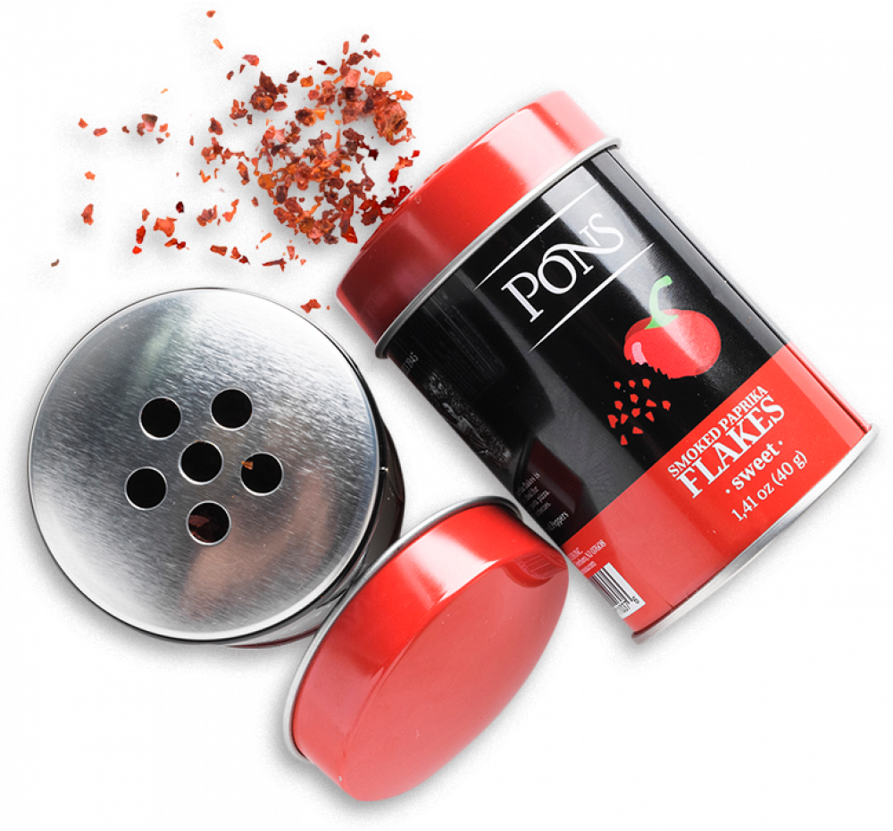 Smoked paprika flakes add intense pops of flavor.