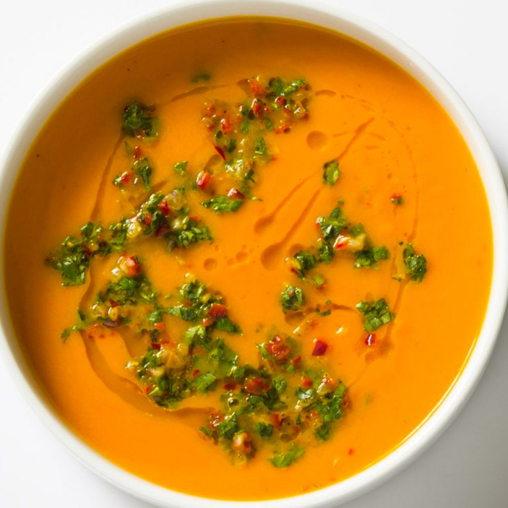 CARROT LIME SOUP WITH CILANTRO milk street