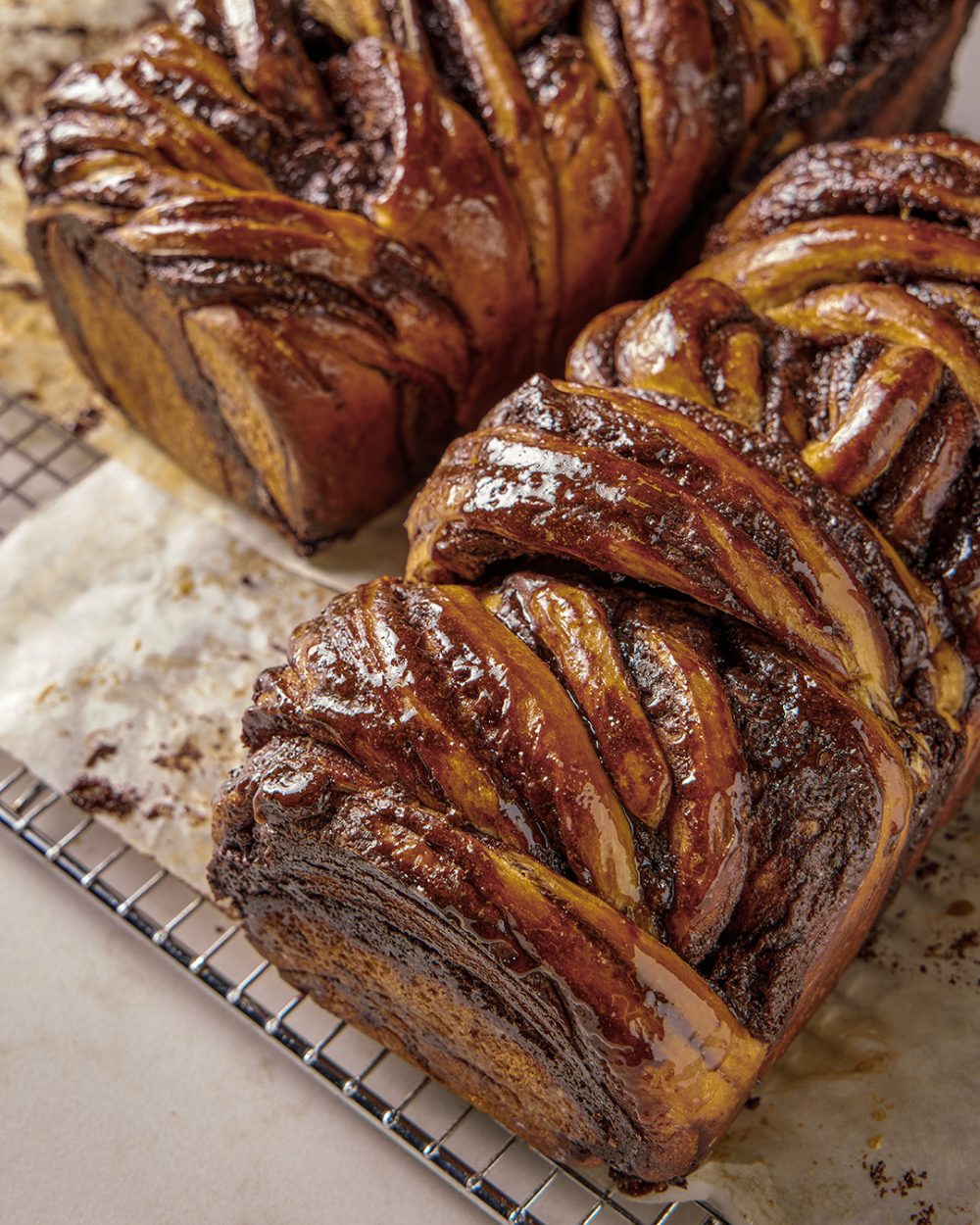 Chocolate Tahini Babka IG