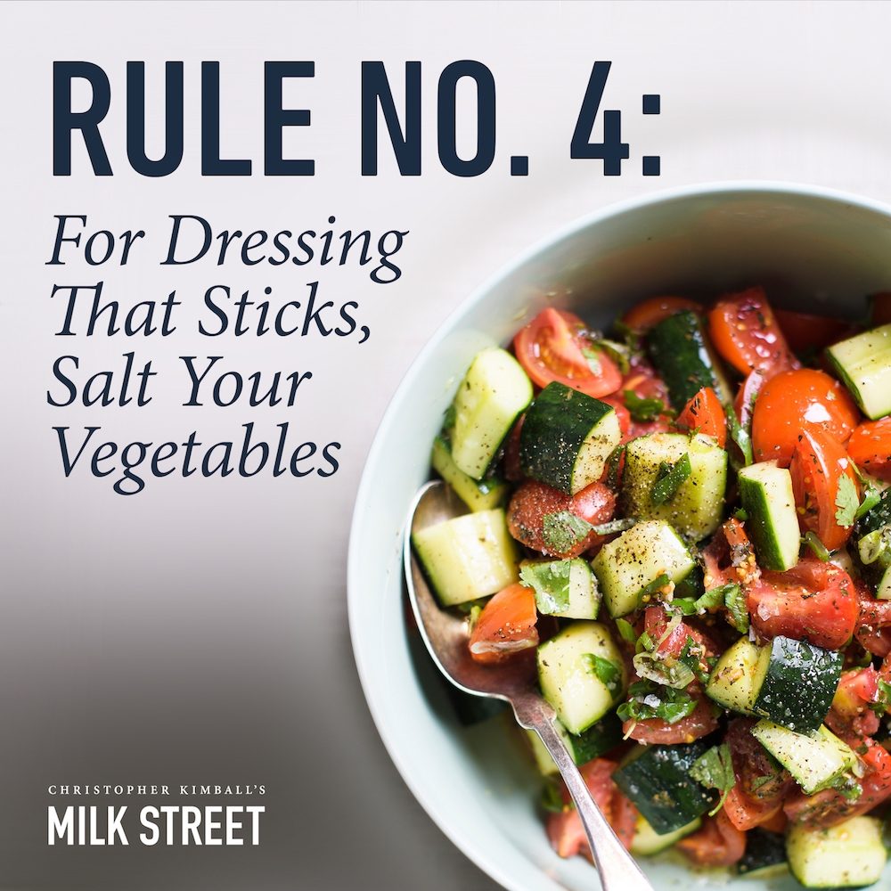 Christopher Kimballs Milk Street New Rules Salting Vegetables