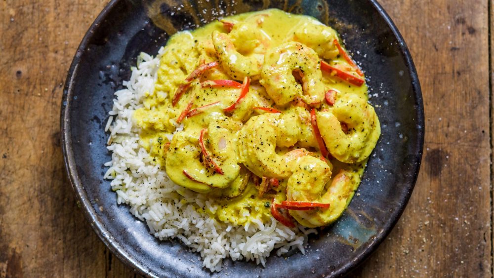 Coconut Lemon Grass Shrimp Rice hed