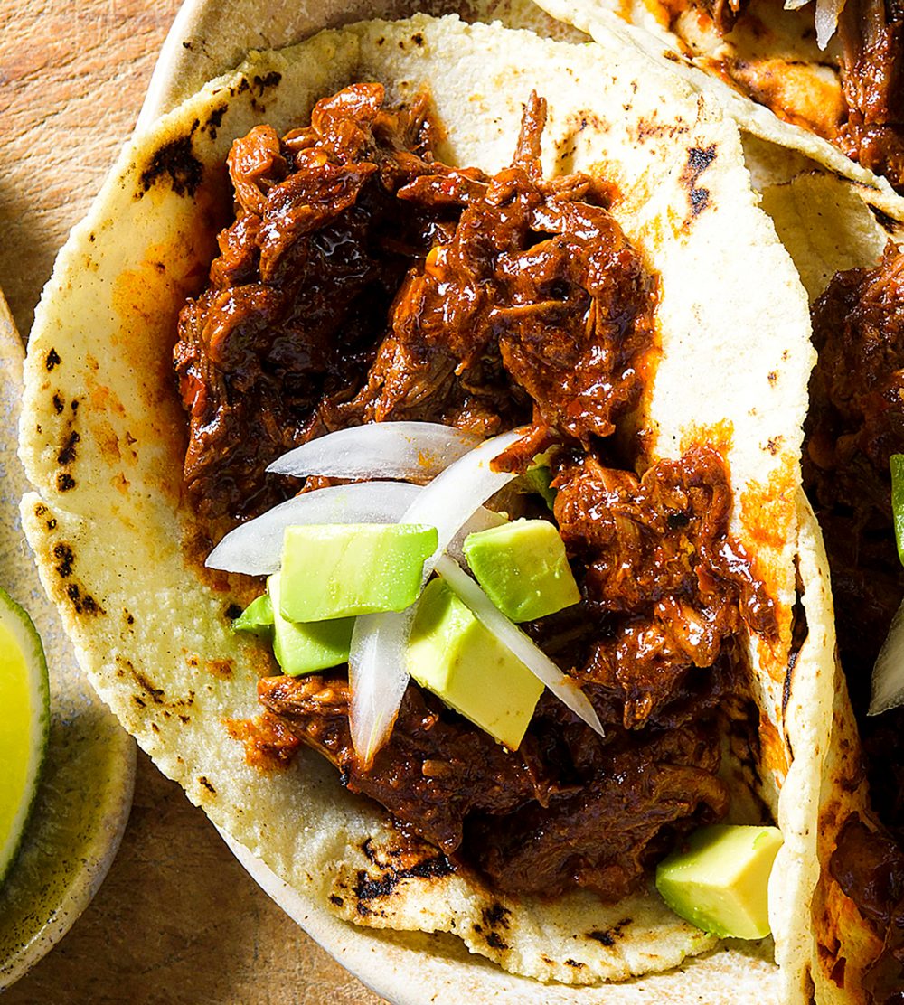 Dutch Oven Beef Birra Tacos Home