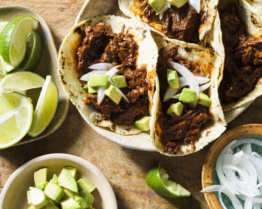 Dutch Oven Beef Birria Tacos