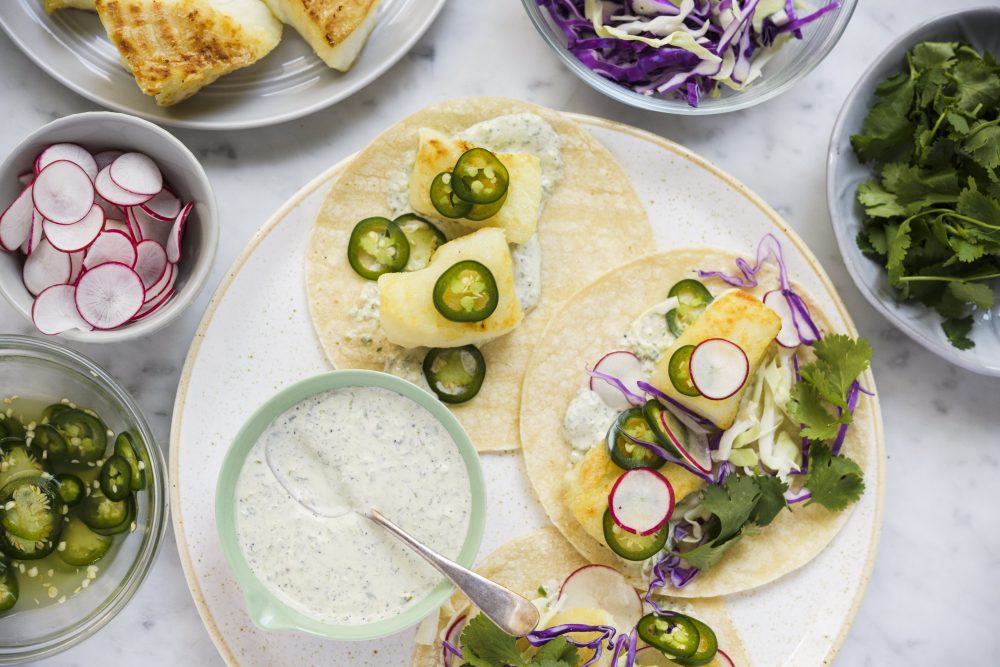 Fish Tacos and Lime-Pickled Jalapeños