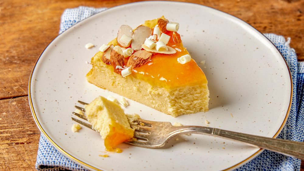 Gluten Free White Chocolate Apricot Torte Bite FB