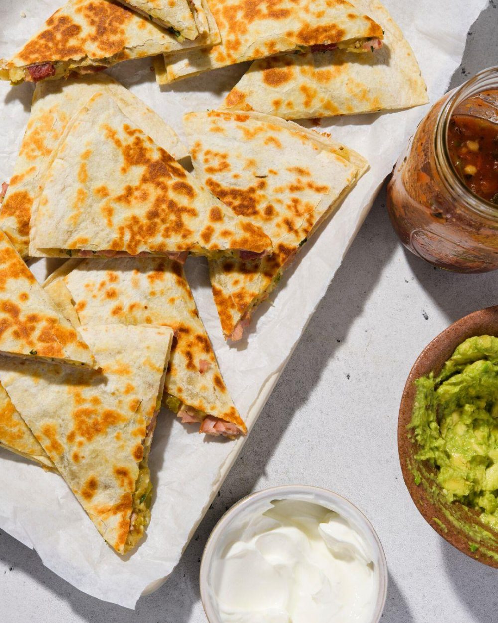 Ham and Cheese Quesadilla Vertical Blog