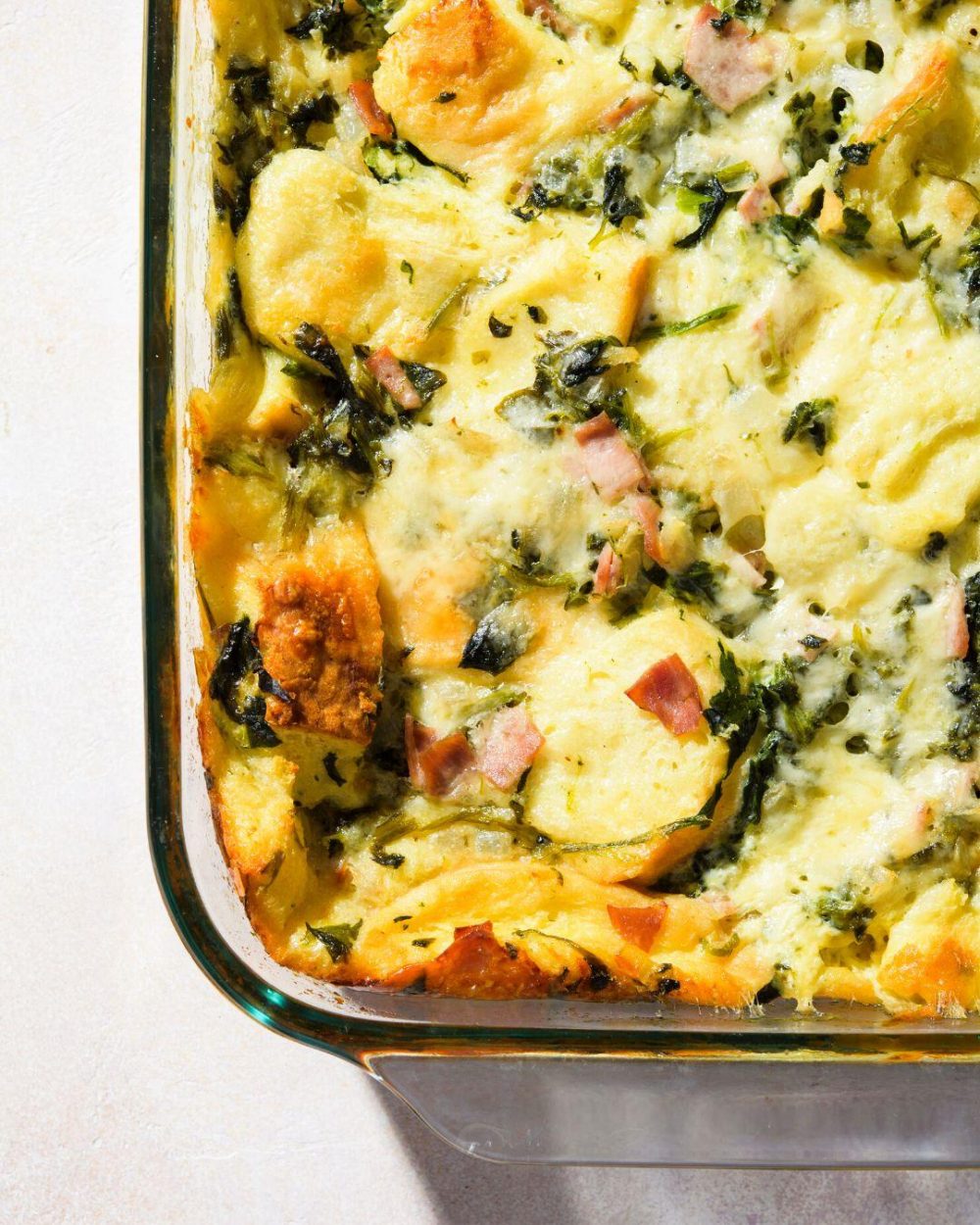 Ham and Cheese Strata Vertical Blog