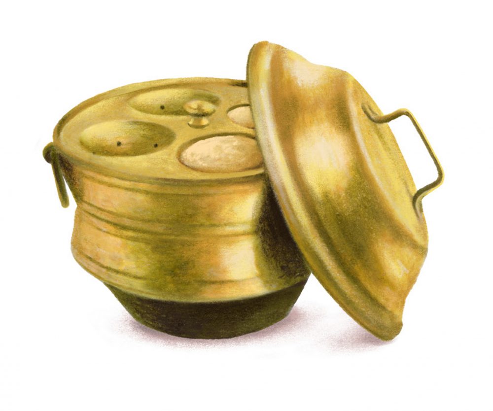Illustration i44 idli Steamer