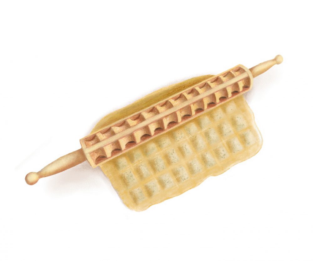 Illustration i45 Ravioli Rolling Pin