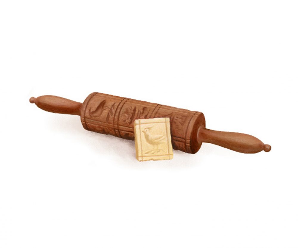Illustration i45 Springerle Rolling Pin