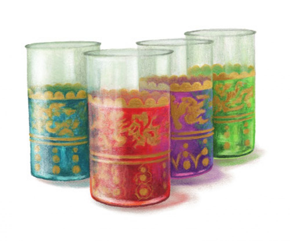 Illustration i47 Moroccan Glass Teacups