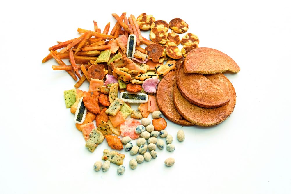 Japanese senbei can be chewy or crispy, sweet or savory.