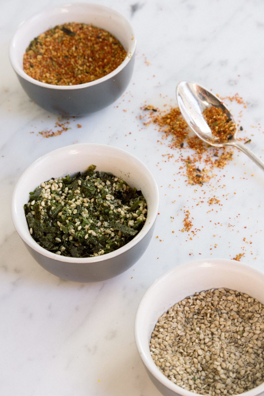 Add salty, savory crunch with Japanese rice seasonings.