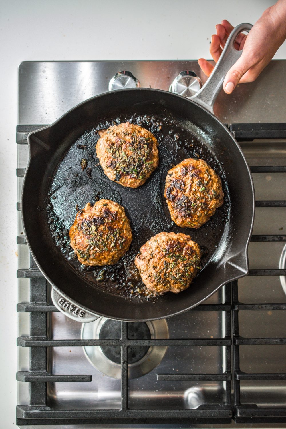 Garlic-Rosemary Burgers