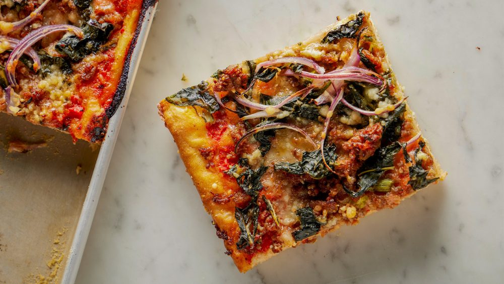 Make Every Part of This Meaty Cheesy Slab Pizza In Under Three Hours 1