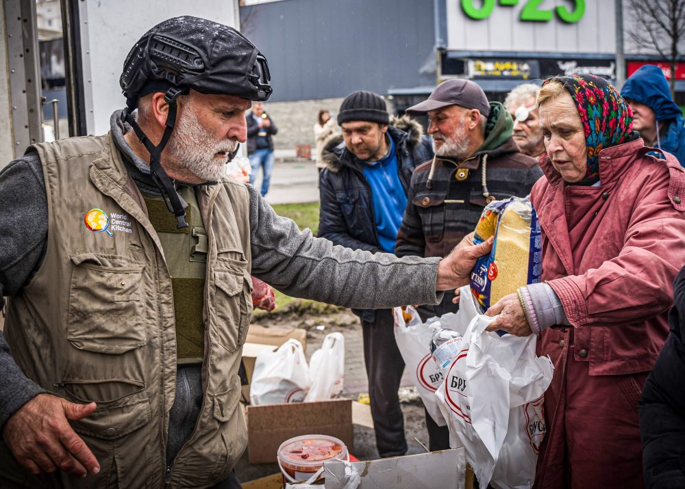 World Central Kitchen feeds people during natural disasters and other crises.