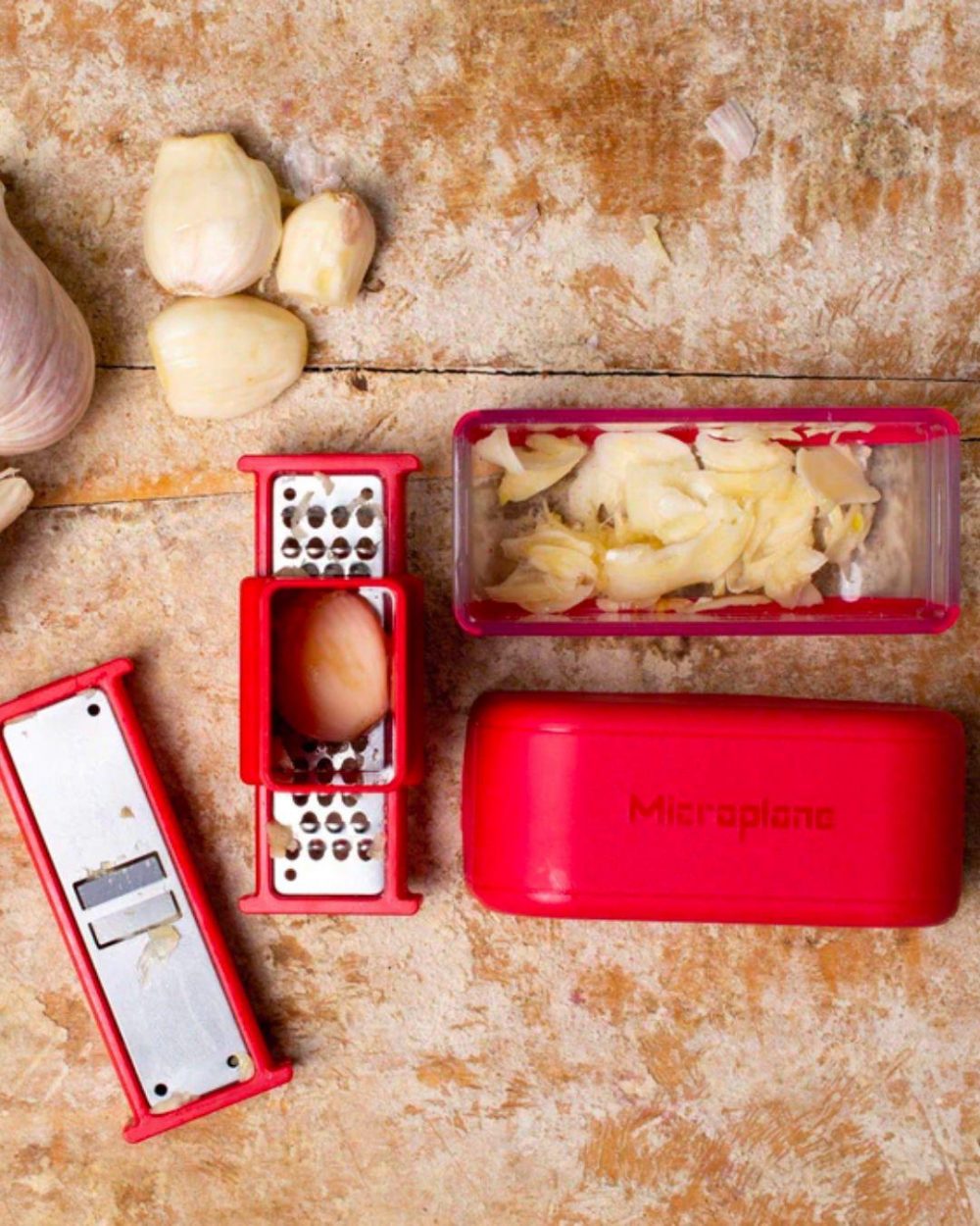 Microplane Garlic Slicer Mincer Set