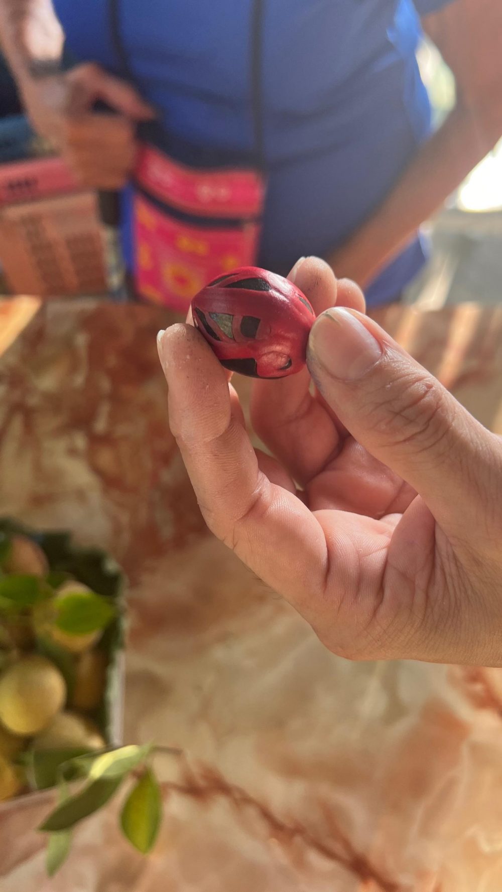 Nutmeg in hand