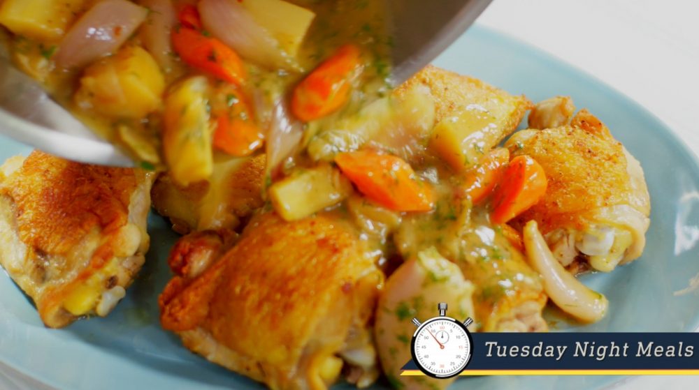 Quick Weeknight Chicken, Flavored with Belgian Ale