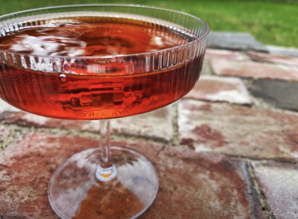 Ice Straining a Vieux Carré