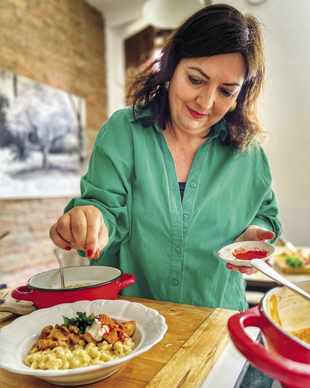 Zsófia Mautner says some dishes exist solely to showcase the paprika.