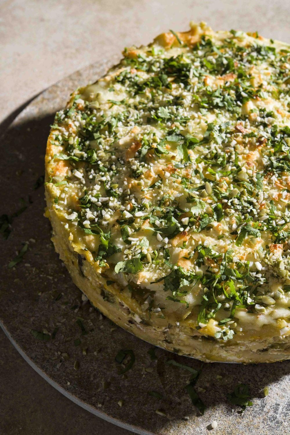 Chicken salsa verde tortilla casserole pastel azteca v