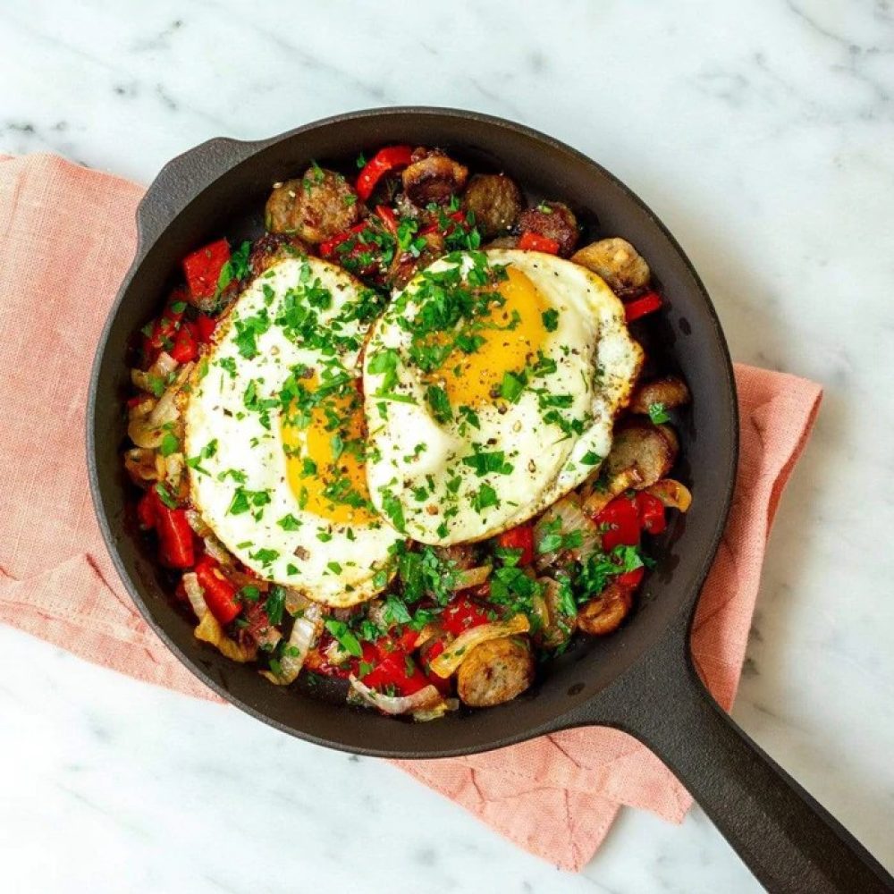 Field company lightweight cast iron skillet eggs
