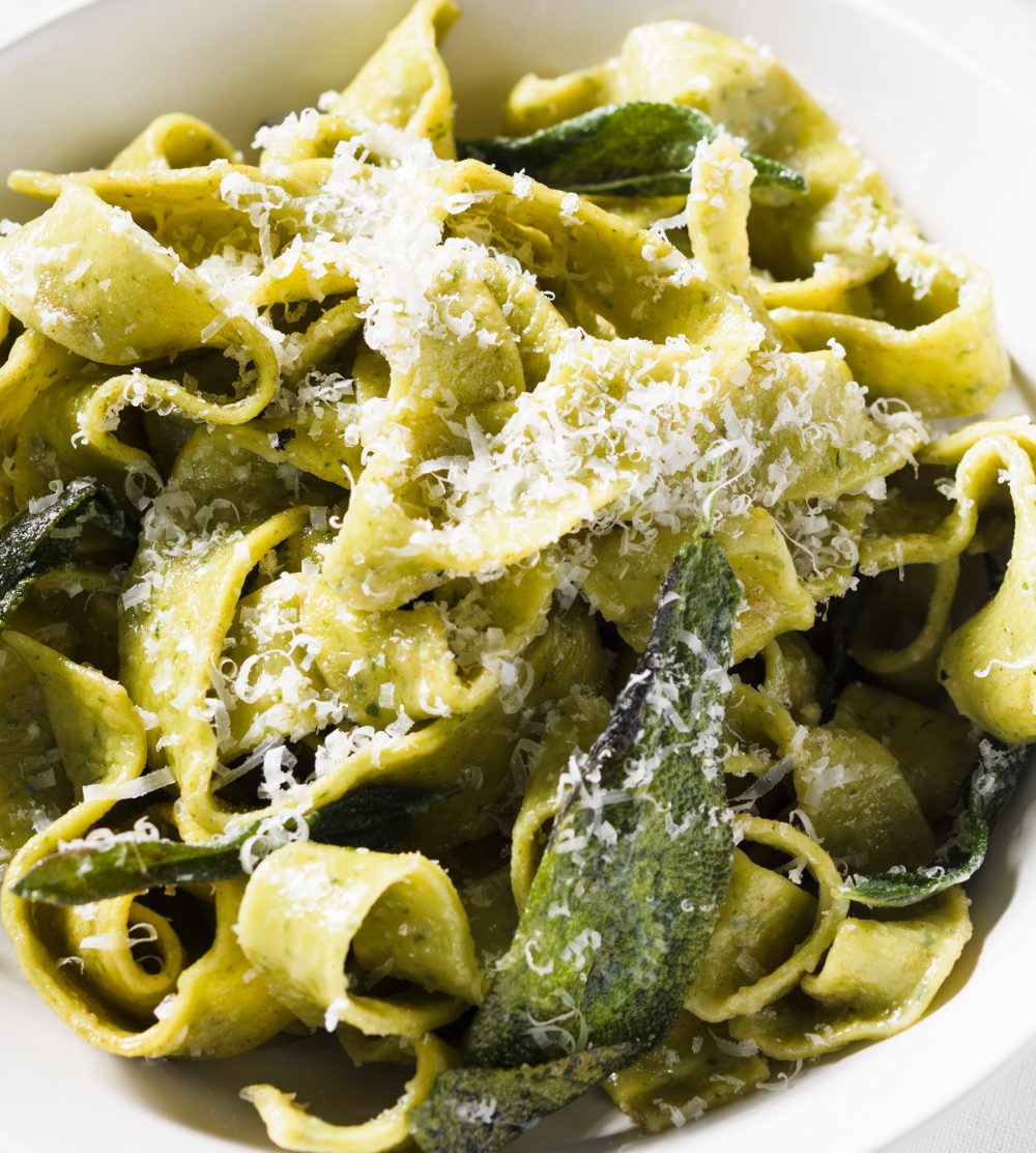 Marika contaldo segusos basil tagliatelle butter sage parmesan