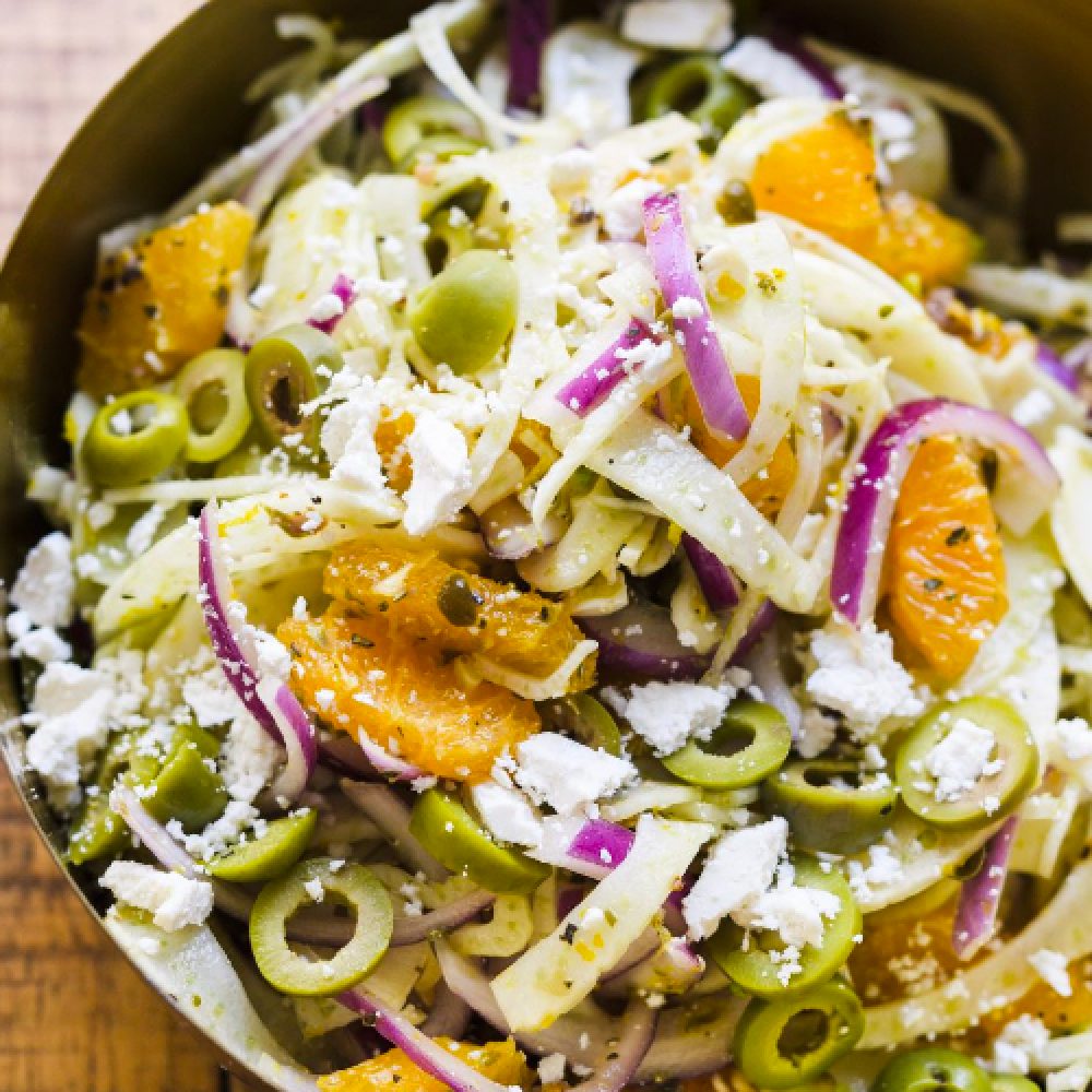 Orange fennel and caper salad milk street