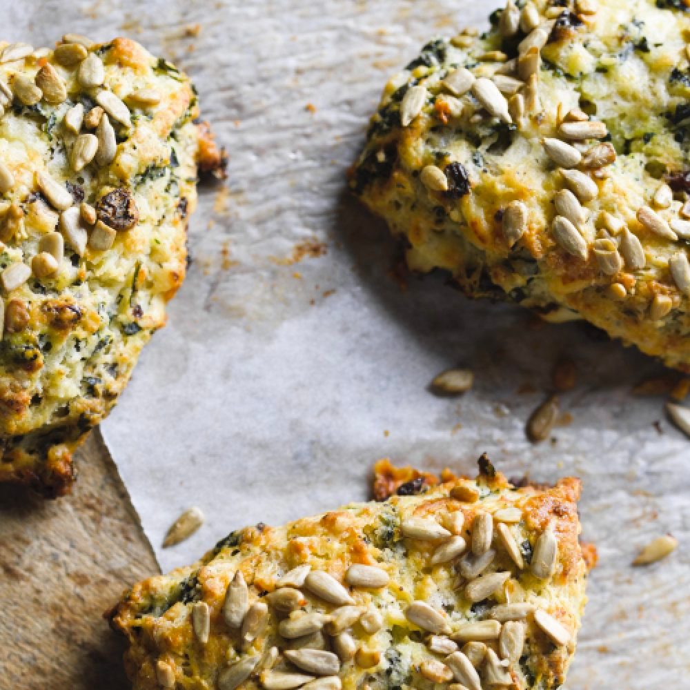 Savory kale two cheese scones milk street