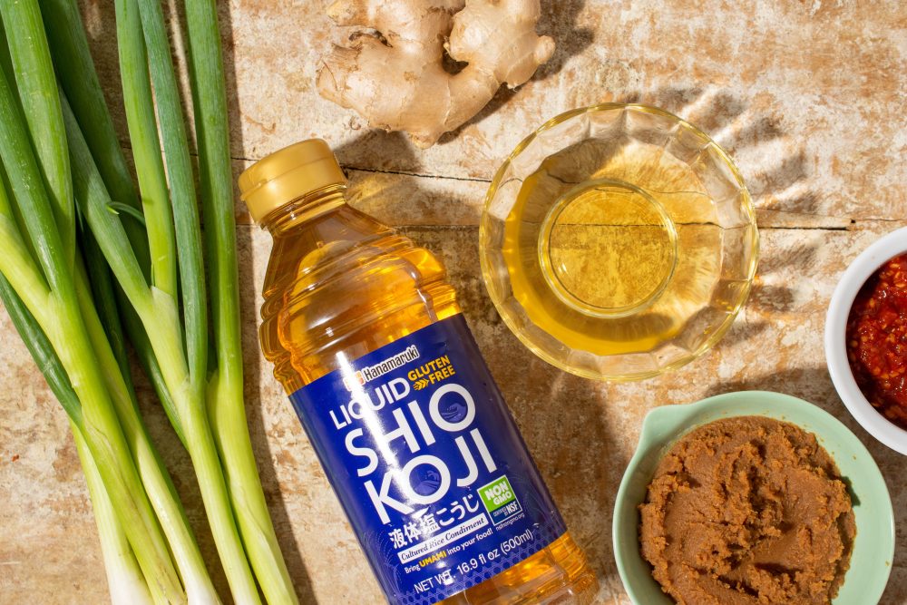 Add instant umami with Liquid Shio Koji, a convenient form of the Japanese condiment.