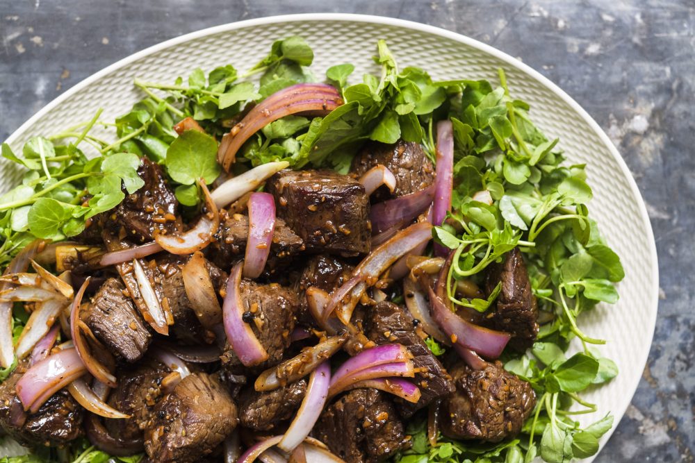 Vietnamese Shaking Beef Horizontal